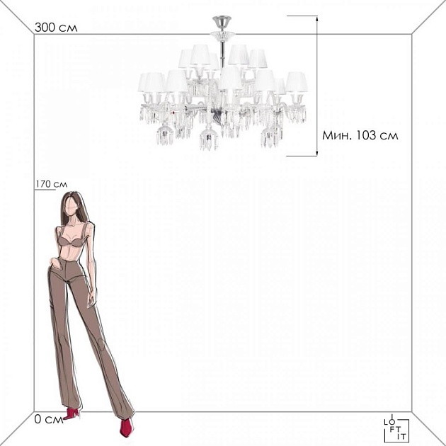 Подвесная люстра Loft IT Flambeau 10209/24 изображение 3 Подвесная люстра Loft IT Flambeau 10209/24 Фото № 3
