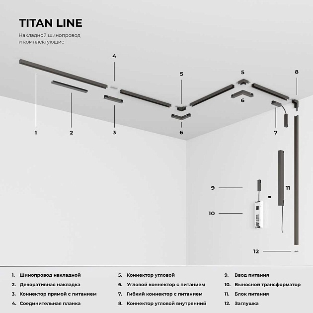 Шинопровод накладной Elektrostandard Titan Line 85223/00 a069715 изображение 3 Шинопровод накладной Elektrostandard Titan Line 85223/00 a069715 Фото № 3