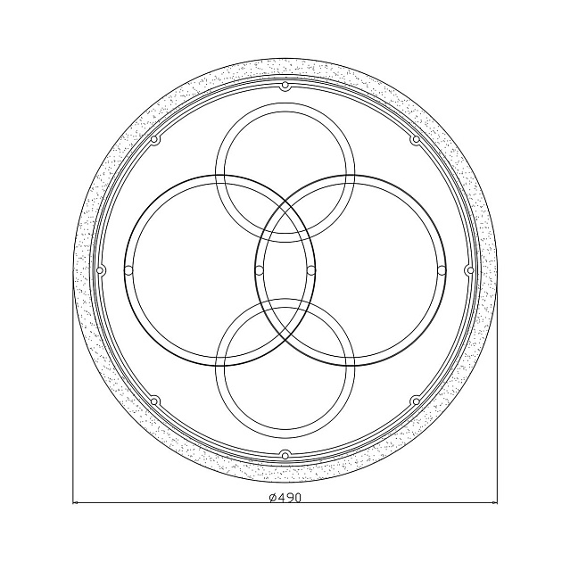 Потолочная светодиодная люстра Escada Module 10235/4Led Round Фото № 2