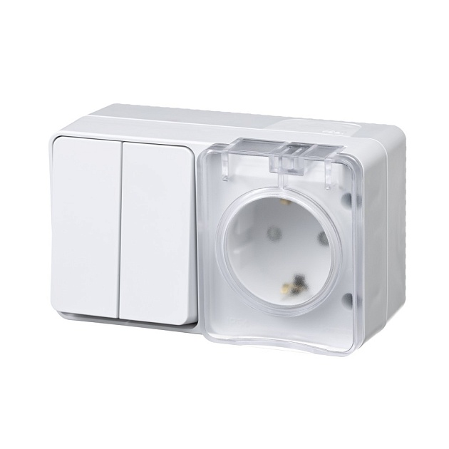 Блок розетка-выключатель Systeme Electric AtlasDesign белый ATN540174 изображение 1 Блок розетка-выключатель Systeme Electric AtlasDesign белый ATN540174 Фото № 1