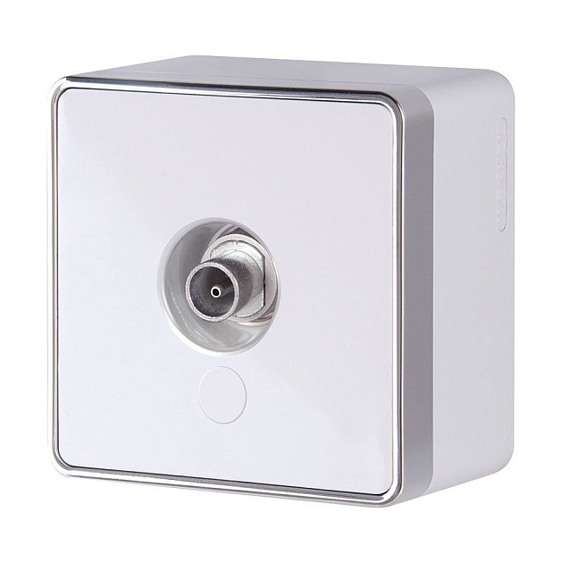 ТВ-розетка Werkel Gallant оконечная белая W5083001 4690389164712 Фото № 1
