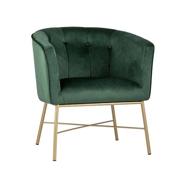 Кресло Stool Group Шале велюр зеленый FALETTE GREEN Фото № 1