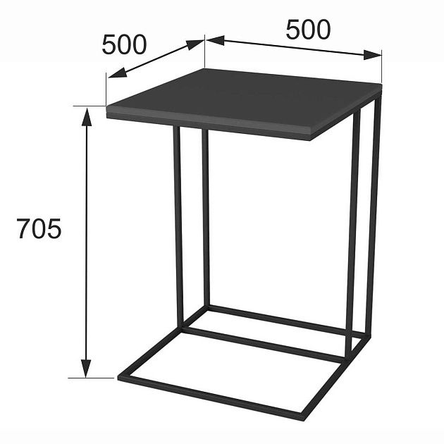 Приставной стол Мебелик Хайгрет 006722 изображение 3 Приставной стол Мебелик Хайгрет 006722 Фото № 3