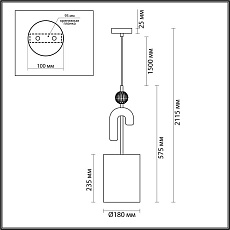 Подвесной светильник Odeon Light Exclusive Modern Bagel 5410/1A 4