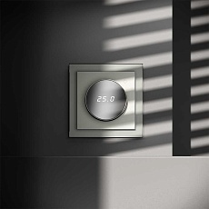 Терморегулятор электронный Voltum S70 с индикацией и датчиком, для теплого пола, (сталь) VLS070105 1