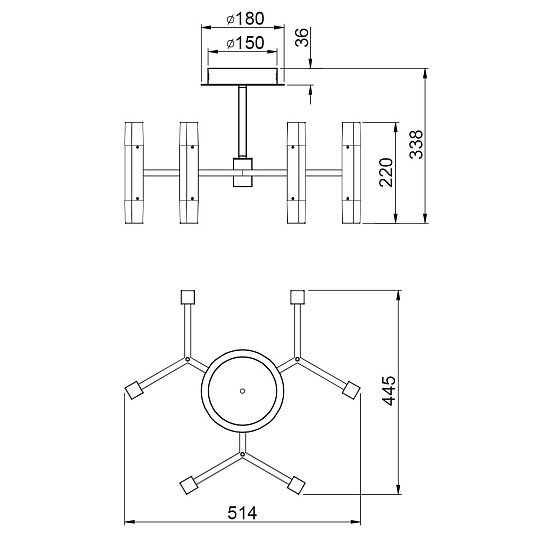Потолочный светильник Vele Luce Niami VL7142L12 изображение 5 Потолочный светильник Vele Luce Niami VL7142L12 Фото № 5