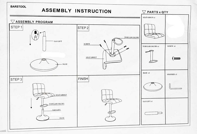 Барный стул Woodville Paskal 11879 изображение 2 Барный стул Woodville Paskal 11879 Фото № 2