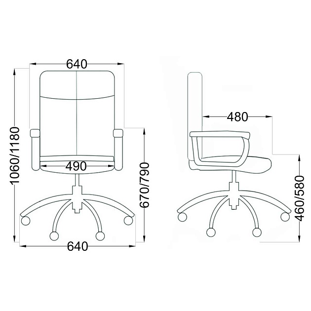 Кресло руководителя AksHome Mark светло-зеленый, ткань 86368 Фото № 2