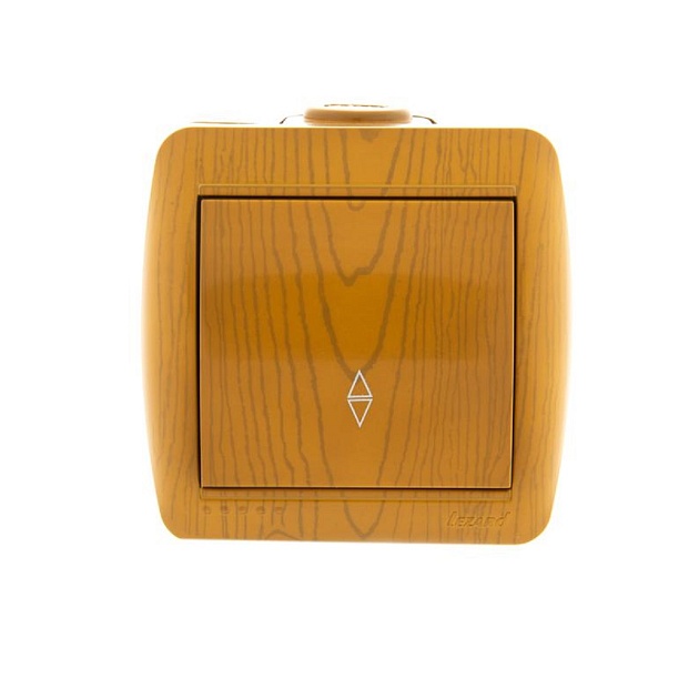 Выключатель проходной Lezard Nata ольха 710-0700-105 Фото № 1