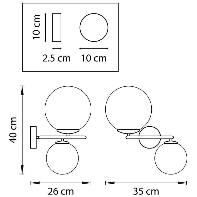 Бра Lightstar Globo 815621 изображение 8 Бра Lightstar Globo 815621 Фото № 8