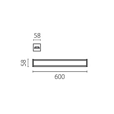 Светильник линейный 24W Trito Lightstar 456247 3