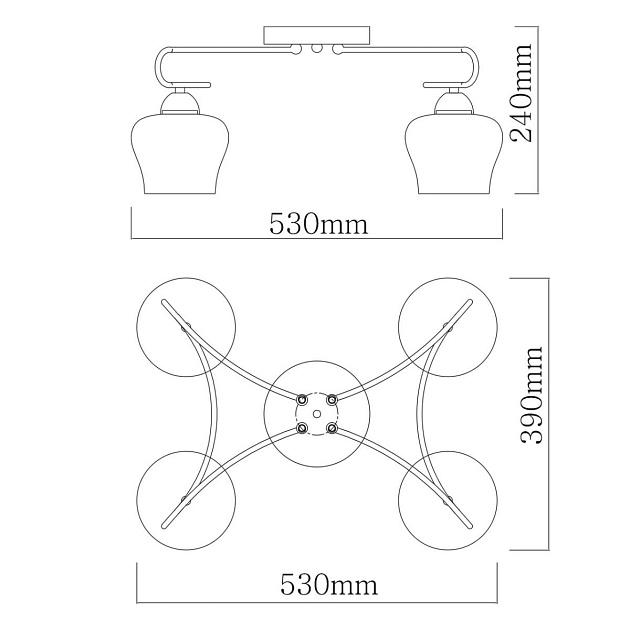 Потолочная люстра De City Альфа 324017704 Фото № 3