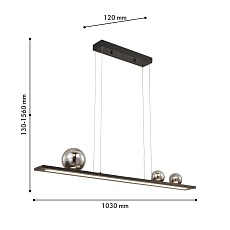 Подвесной светодиодный светильник Favourite Bilico 4548-3P 1