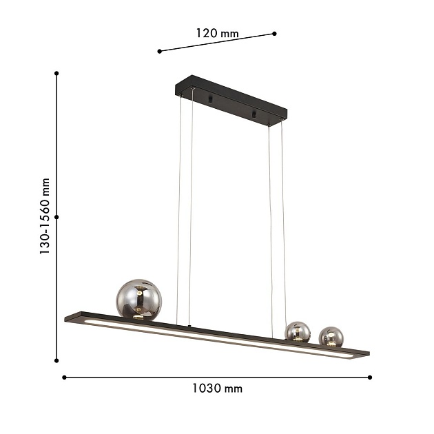 Подвесной светодиодный светильник Favourite Bilico 4548-3P изображение 2 Подвесной светодиодный светильник Favourite Bilico 4548-3P Фото № 2