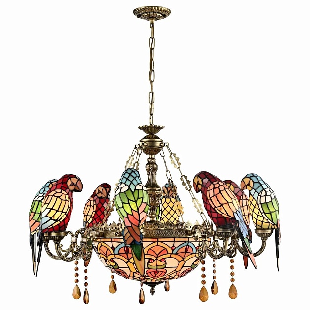 Подвесной светильник VELANTE Стиль Tiffany 894-803-11 Фото № 1