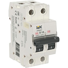 ARMAT Автоматический выключатель M06N 2P B 10А IEK AR-M06N-2-B010