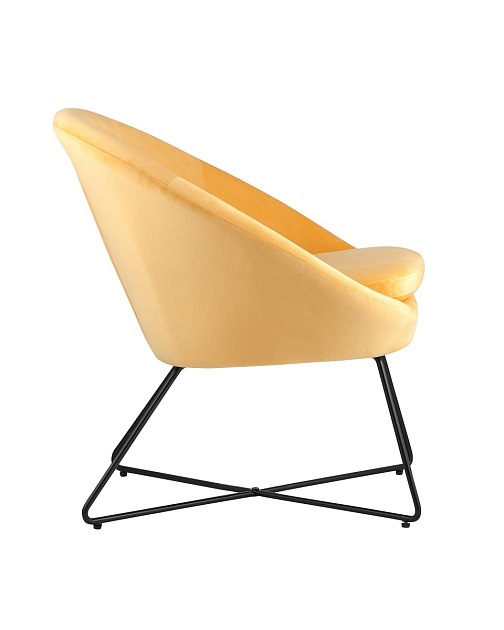 Кресло Stool Group Колумбия вельвет оранжевый DOUMBIA HLR-22 изображение 3 Кресло Stool Group Колумбия вельвет оранжевый DOUMBIA HLR-22 Фото № 3