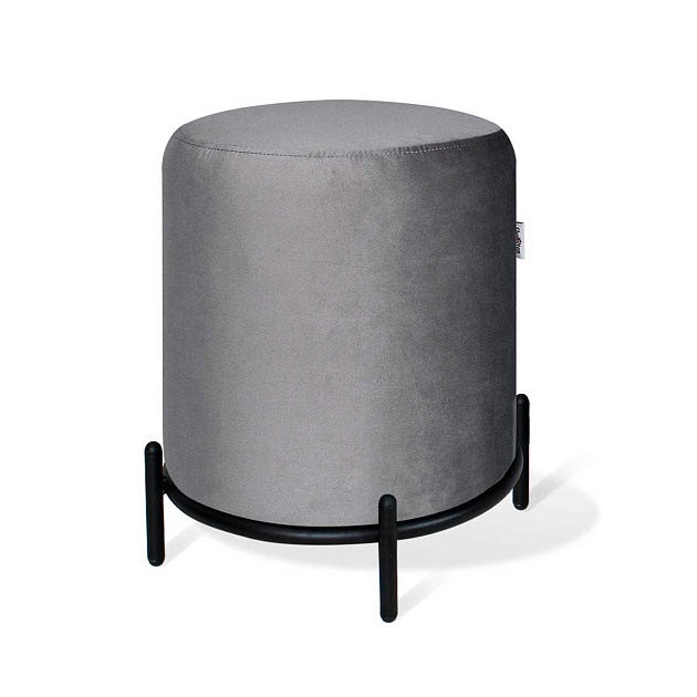Пуф Sheffilton SHT-B6 угольно-серый/черный муар 3246784202 Фото № 1