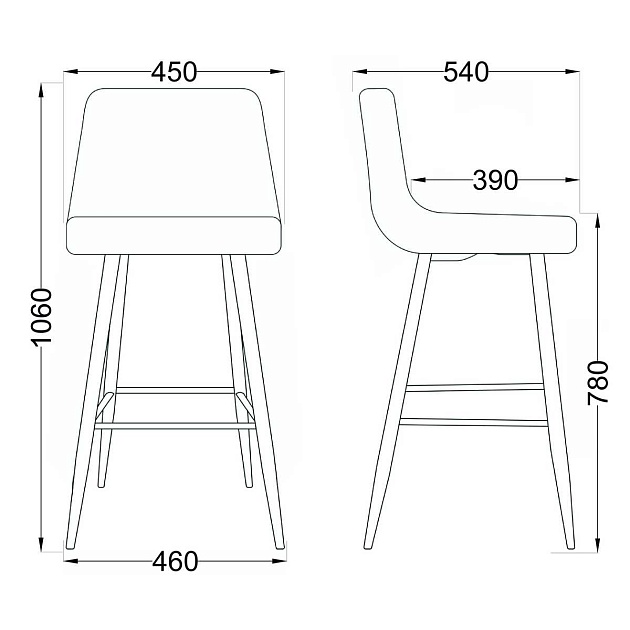 Барный стул AksHome Stella коричневый, велюр 75809 изображение 2 Барный стул AksHome Stella коричневый, велюр 75809 Фото № 2