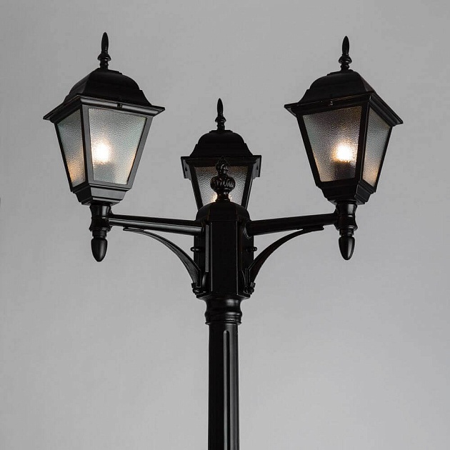 Садово-парковый светильник Arte Lamp Bremen A1017PA-3BK Фото № 3