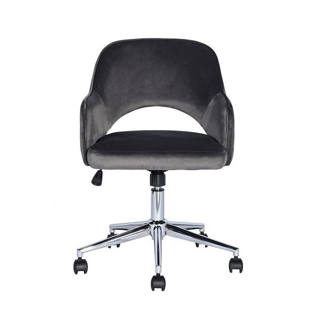 Офисное кресло Stool Group Кларк велюр серый CLARKSON GREY CHROME изображение 3 Офисное кресло Stool Group Кларк велюр серый CLARKSON GREY CHROME Фото № 3