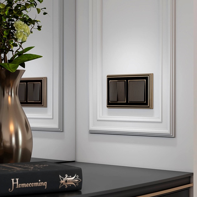 Клавиша для выключателя одноклавишного Werkel бронзовый W1119012 4690389161612 изображение 2 Клавиша для выключателя одноклавишного Werkel бронзовый W1119012 4690389161612 Фото № 2