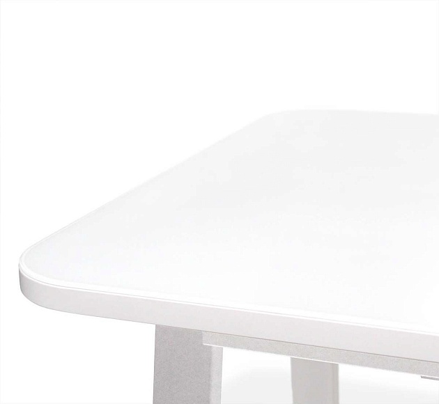 Кухонный стол Sheffilton SHT-T40/130-160 белый глянцевый/белый 5557229201 изображение 2 Кухонный стол Sheffilton SHT-T40/130-160 белый глянцевый/белый 5557229201 Фото № 2