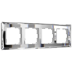 Рамка на 4 поста Werkel Diamant зеркальный W0041220 4690389158858
