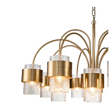 Подвесная люстра Indigo ELEGANZA 12019/A/12P Brass V000324 3