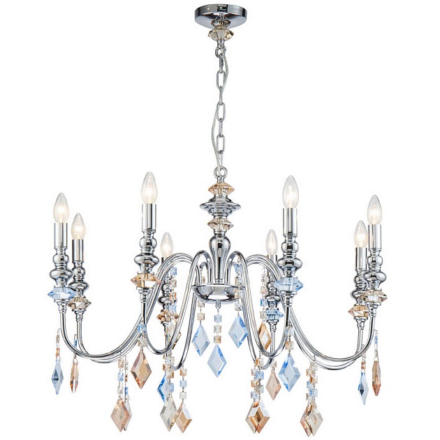 Подвесная люстра Lucia Tucci Maya 4450.8 Chrome Фото № 1