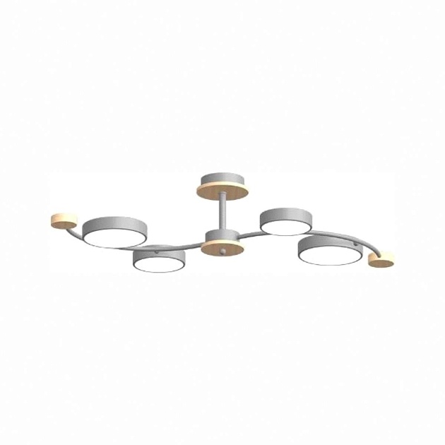Потолочный cветильник LED4U L3206-800 GR изображение 1 Потолочный cветильник LED4U L3206-800 GR Фото № 1