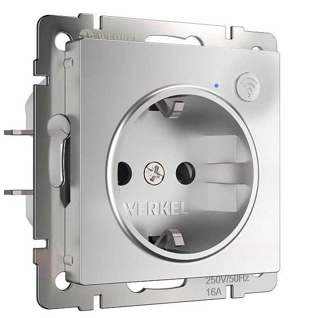 Розетка Wi-Fi Werkel серебряный W1171606 4690389176074 изображение 1 Розетка Wi-Fi Werkel серебряный W1171606 4690389176074 Фото № 1