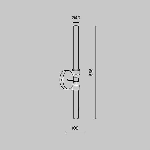 Подсветка для зеркал Maytoni Stelo MOD116WL-L7B3K Фото № 2