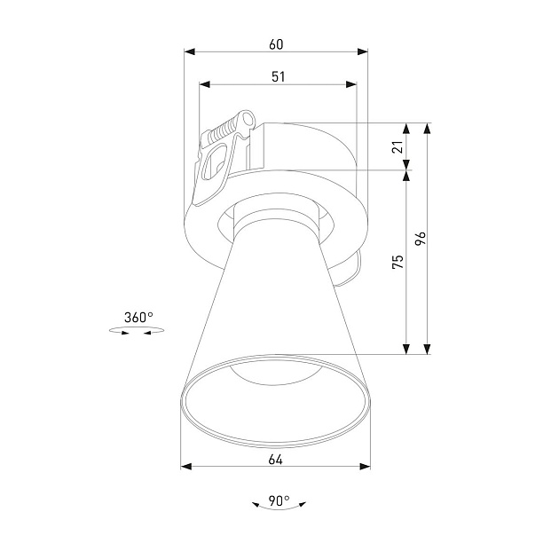 Встраиваемый светодиодный спот Elektrostandard Bell 25097/LED a068059 изображение 2 Встраиваемый светодиодный спот Elektrostandard Bell 25097/LED a068059 Фото № 2