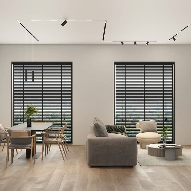 Трековый светодиодный светильник Denkirs Simple Linear DK8114-BK Фото № 3