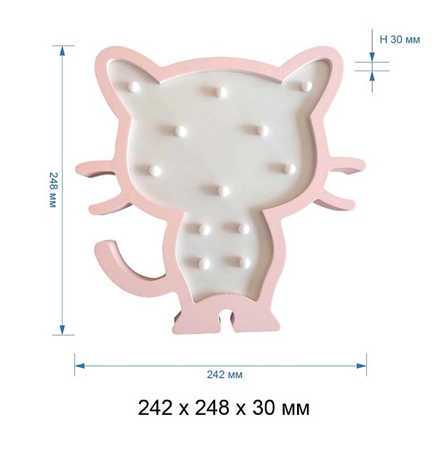 Светильник-ночник Apeyron Котенок 12-173 Фото № 11