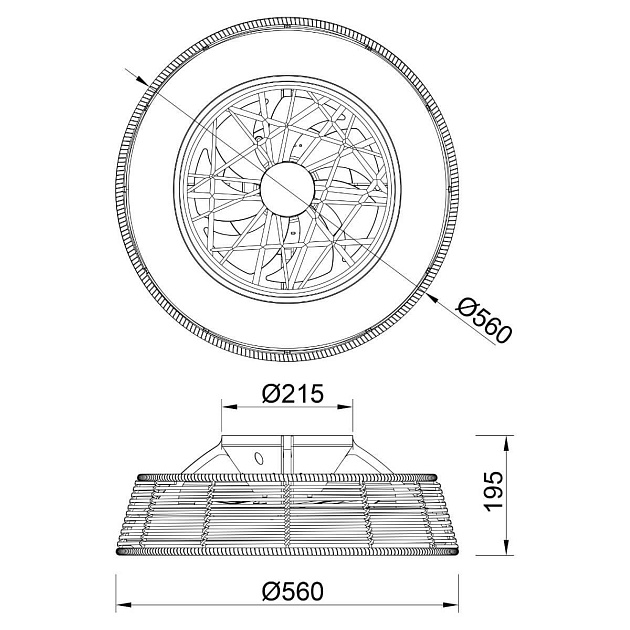 Потолочная светодиодная люстра-вентилятор Mantra INDONESIA 8225 изображение 2 Потолочная светодиодная люстра-вентилятор Mantra INDONESIA 8225 Фото № 2