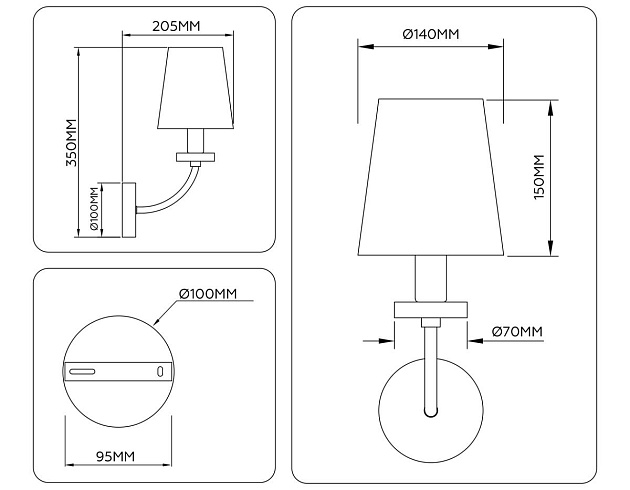 Настенный светильник Ambrella Light HIGH LIGHT LH75359 изображение 6 Настенный светильник Ambrella Light HIGH LIGHT LH75359 Фото № 6
