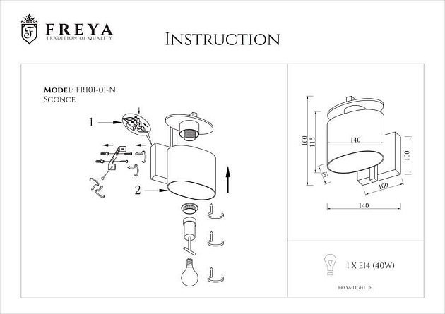 Бра Freya Bice FR5101-WL-01-CN Фото № 7