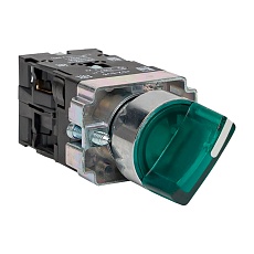 Переключатель BD21 2P c зеленой подстветкой 230В NO EKF PROxima xb2-bk21-g-230