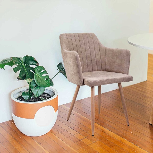 Кресло AksHome Brit бежевый, ткань 67627 Фото № 5