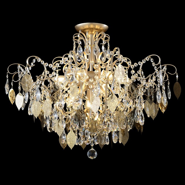 Потолочная люстра Crystal Lux Esmiralda PL9 Gold изображение 6 Потолочная люстра Crystal Lux Esmiralda PL9 Gold Фото № 6