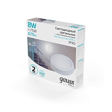 Настенно-потолочный светодиодный светильник Gauss Hall 193411208-OAS 1
