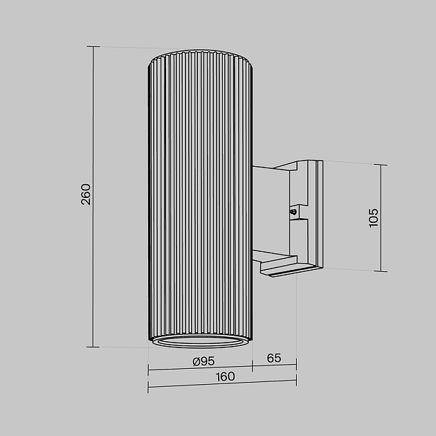 Настенный светильник Maytoni Outdoor O419WL-02B изображение 11 Настенный светильник Maytoni Outdoor O419WL-02B Фото № 11