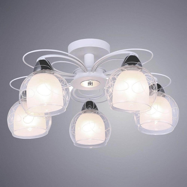 Потолочная люстра Arte Lamp A7585PL-5WH Фото № 2