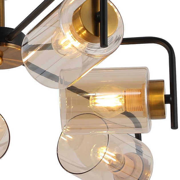 Потолочная люстра Illumico IL8248-6COU-79 BK GD изображение 2 Потолочная люстра Illumico IL8248-6COU-79 BK GD Фото № 2