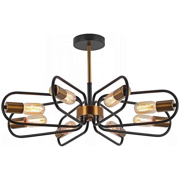 Потолочная люстра Illumico IL8253-8COU-79 BK GD изображение 1 Потолочная люстра Illumico IL8253-8COU-79 BK GD Фото № 1