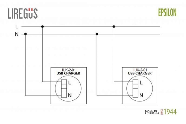 Розетка 2xUSB Liregus Epsilon белый 28-0352 изображение 3 Розетка 2xUSB Liregus Epsilon белый 28-0352 Фото № 3