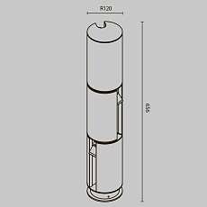 Ландшафтный светильник Maytoni Outdoor Cave O468FL-L9B3K 2