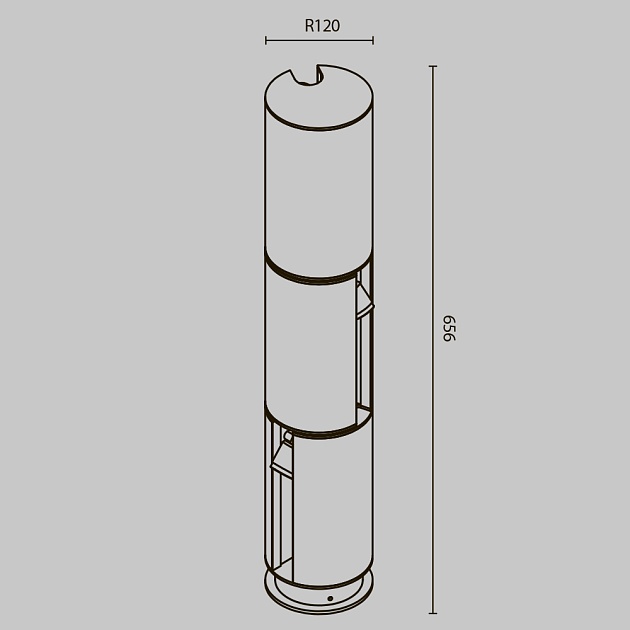 Ландшафтный светильник Maytoni Outdoor Cave O468FL-L9B3K Фото № 3